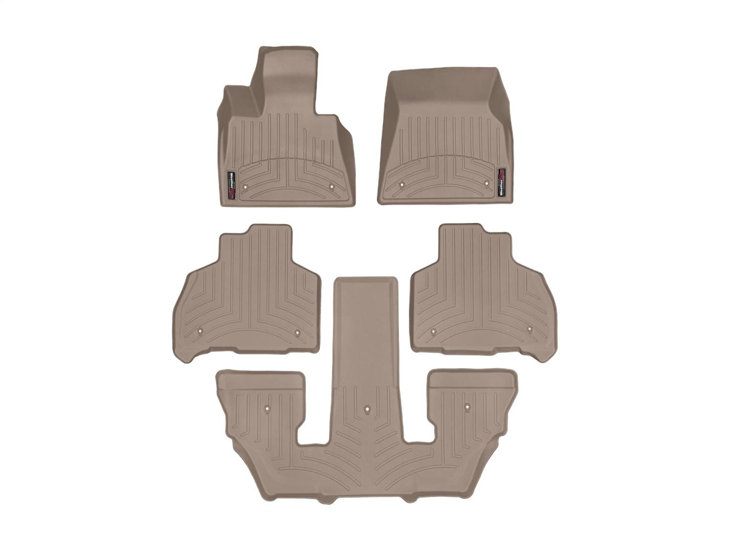 Weathertech - 451507-1-5-6 - Front Rear and Third Row - Floor Mat Set image 1