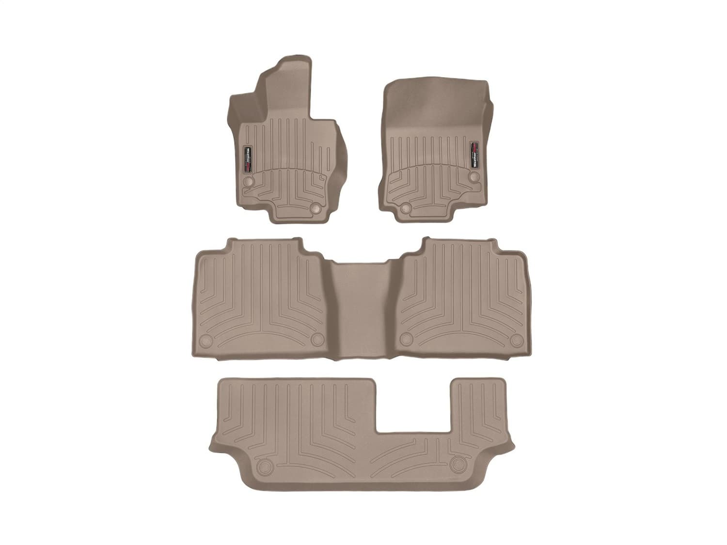 Weathertech - 451533-1-2-3 - Front Rear and Third Row - Floor Mat Set image 1