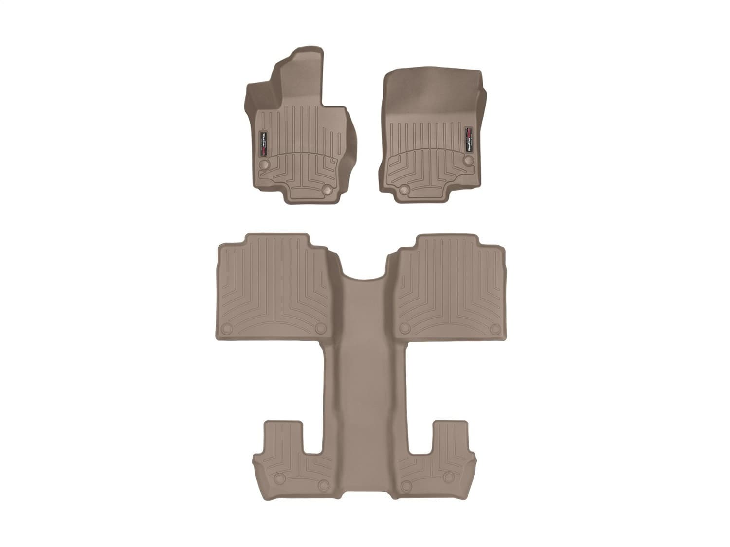 Weathertech - 4515331-4515952 - Front Rear and Third Row - Floor Mat Set image 1