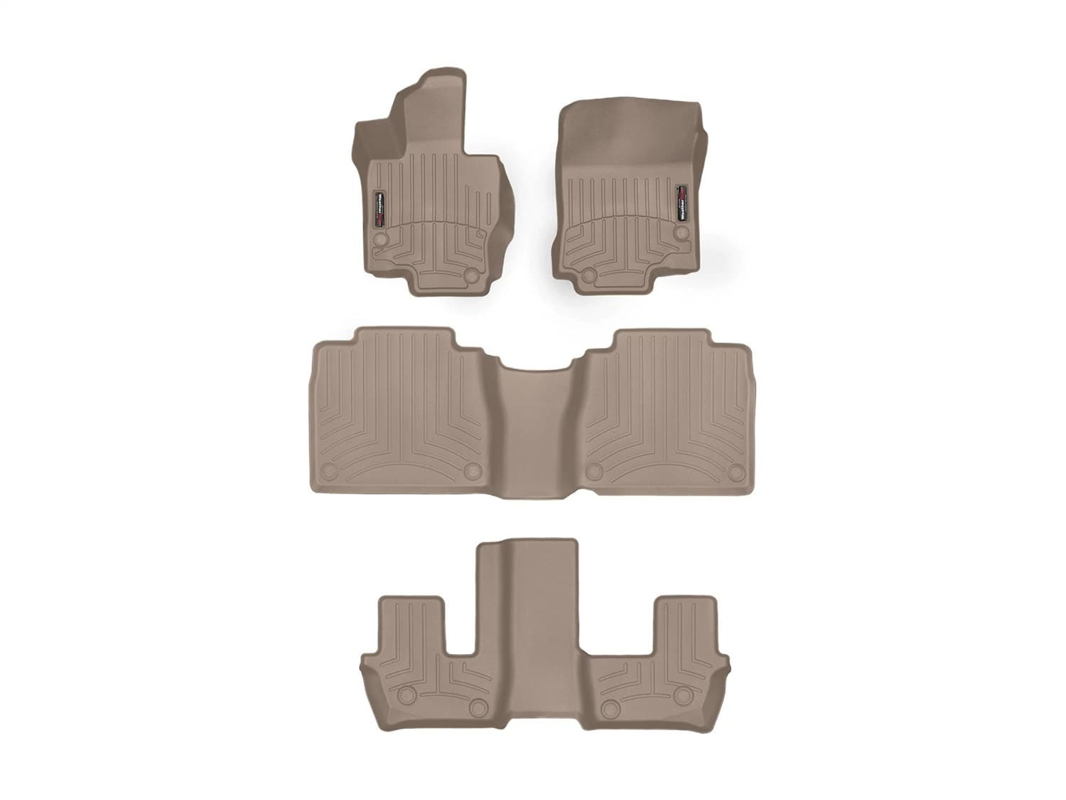 Weathertech - 4515331-451595-3-4 - Front Rear and Third Row - Floor Mat Set image 1