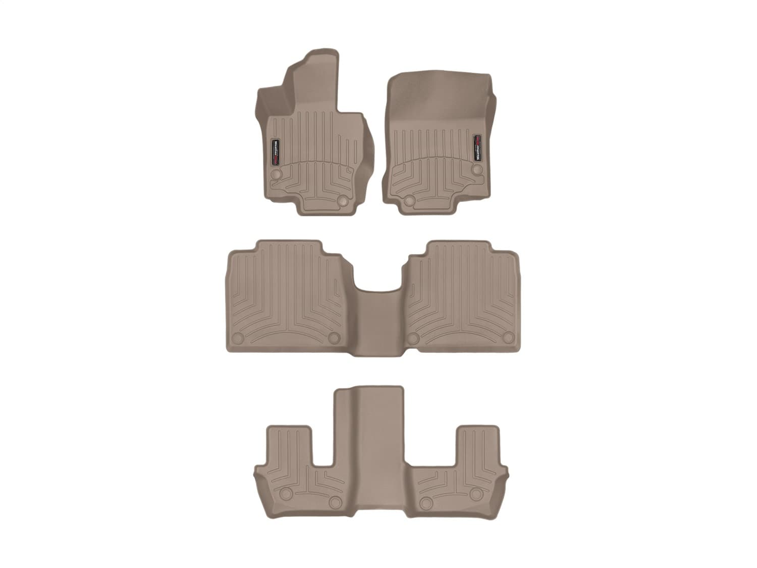 Weathertech - 4515331-451595-5-4 - Front Rear and Third Row - Floor Mat Set image 1