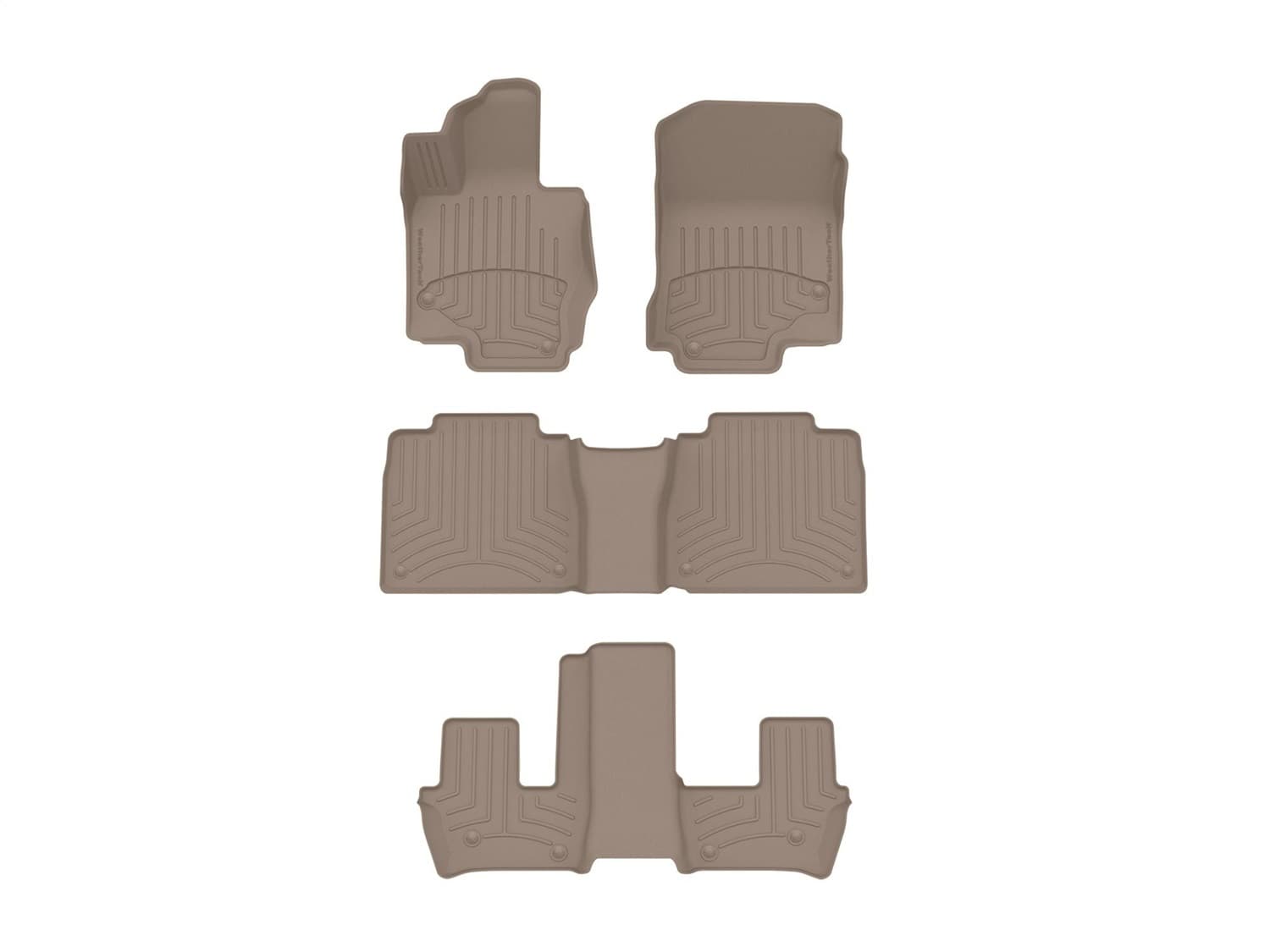 Weathertech - 4515331-451595-3-4IM - Front Rear and Third Row - Floor Mat Set image 1