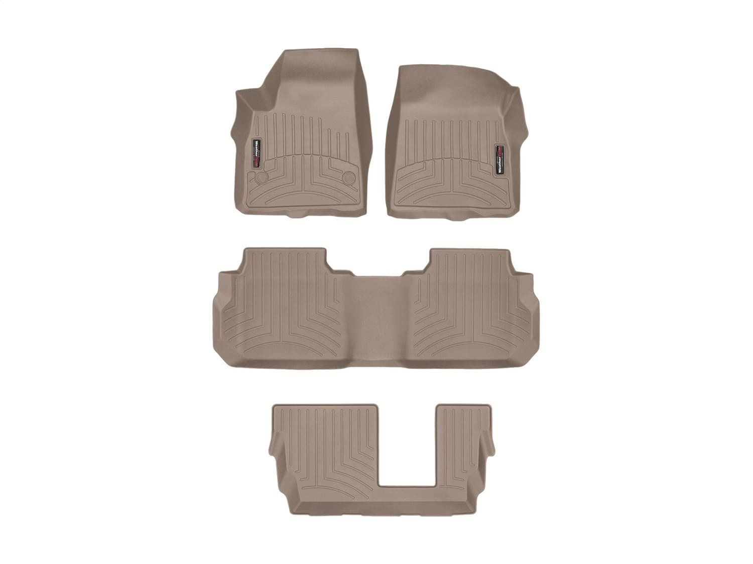 Weathertech - 4515741-451080-2-4 - Front Rear and Third Row - Floor Mat Set image 1