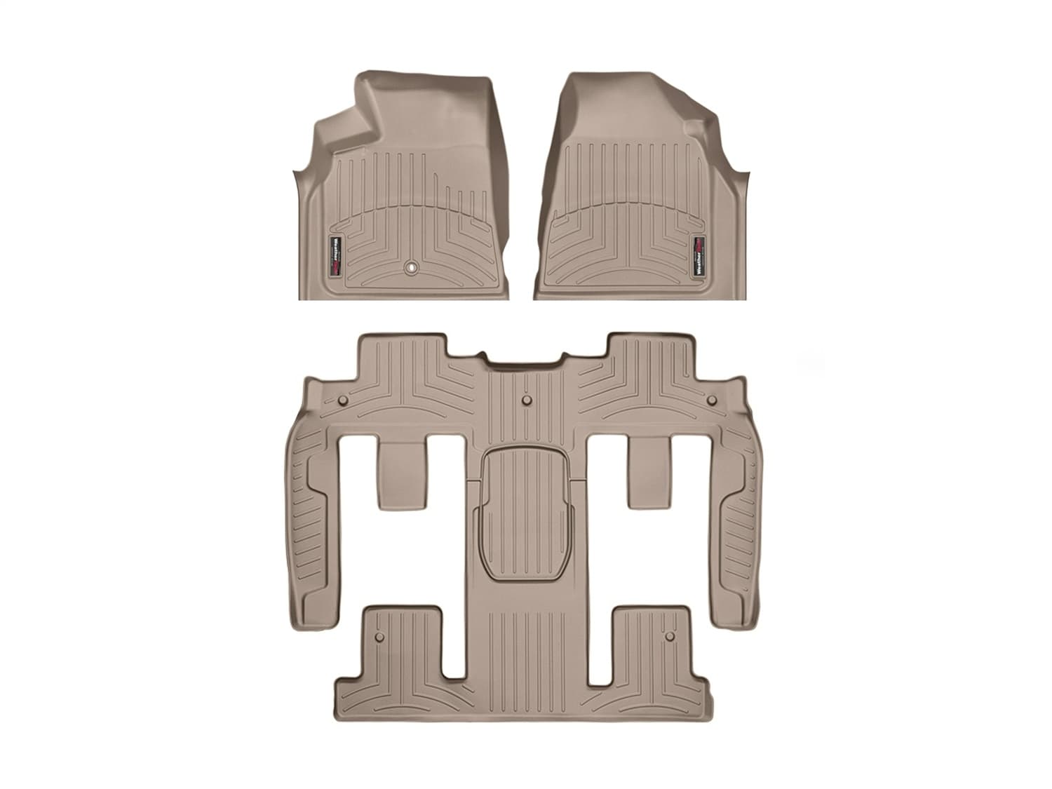 Weathertech - 452511-451114 - Front Rear and Third Row - Floor Mat Set image 1