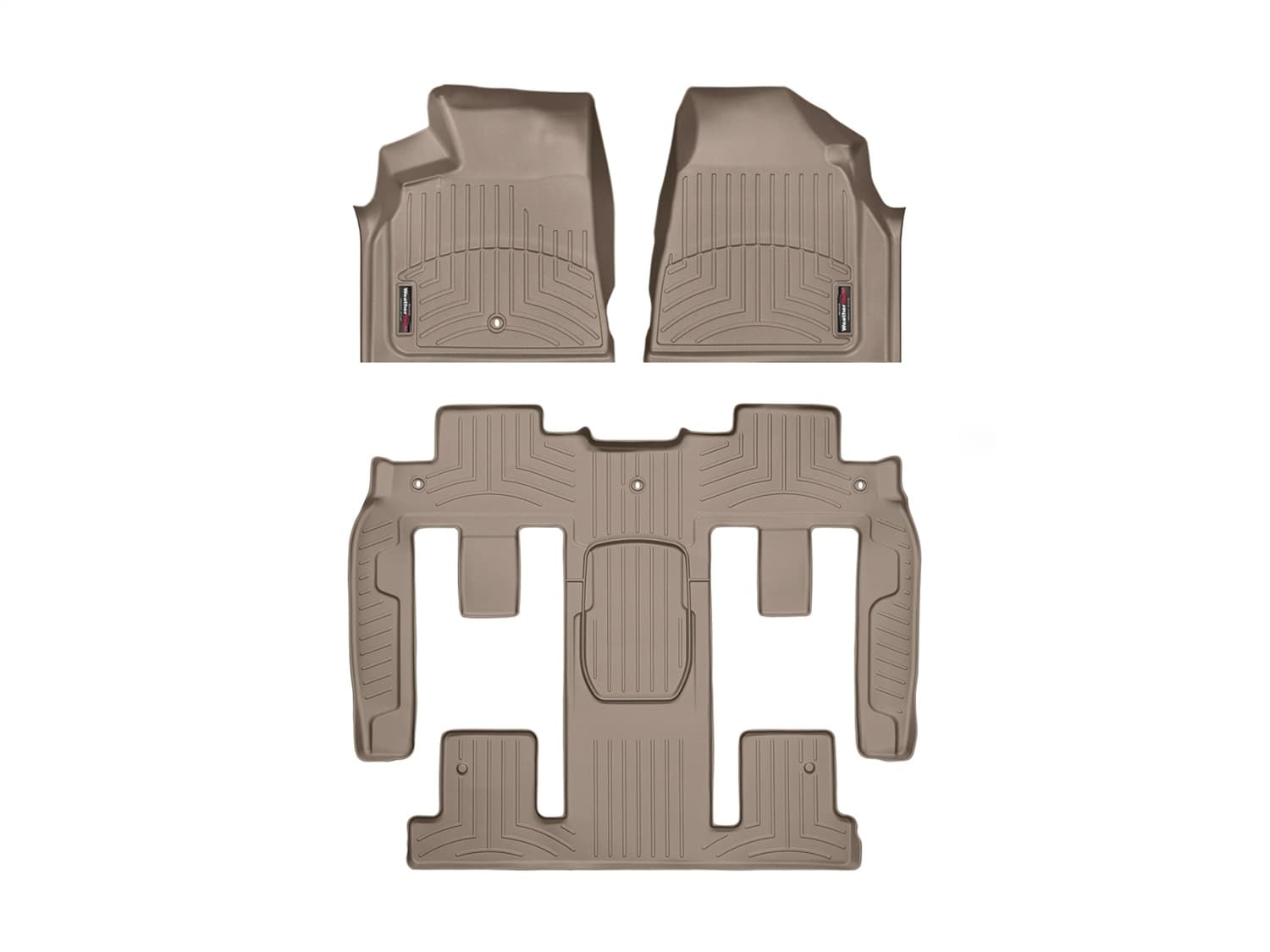 Weathertech - 452511-459423 - Front Rear and Third Row - Floor Mat Set image 1