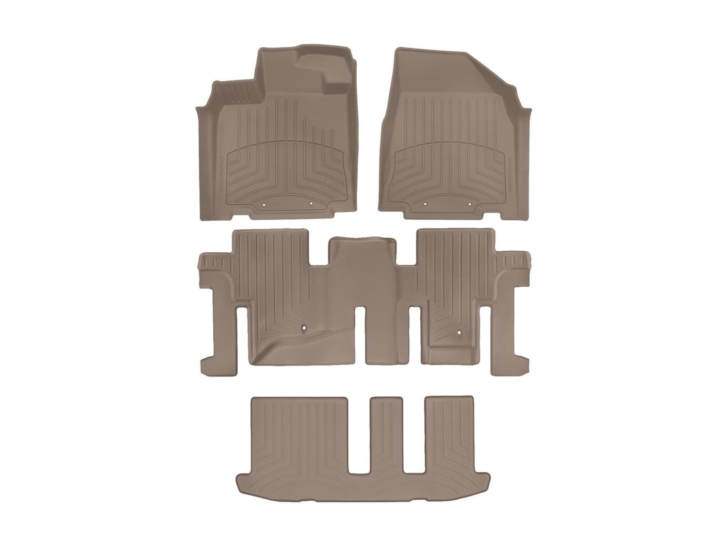 Weathertech - 45445-1-2-3IM - Front Rear and Third Row - Floor Mat Set image 1