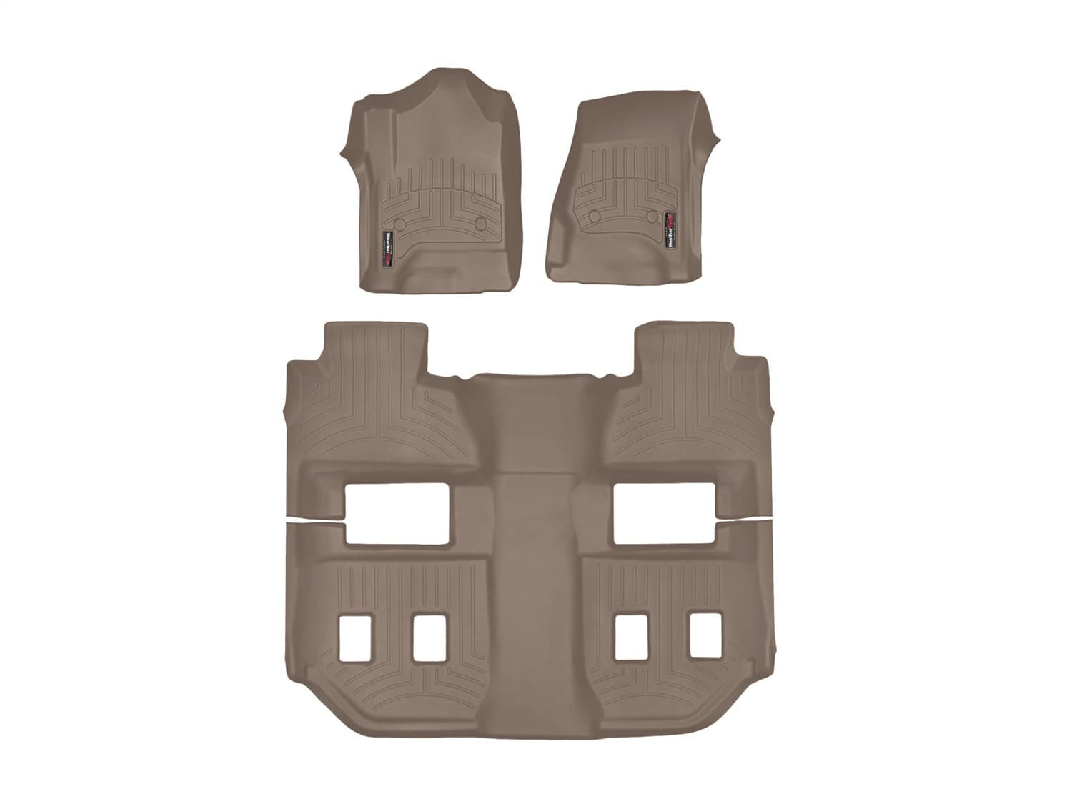 Weathertech - 45607-1-3 - Front Rear and Third Row - Floor Mat Set image 1