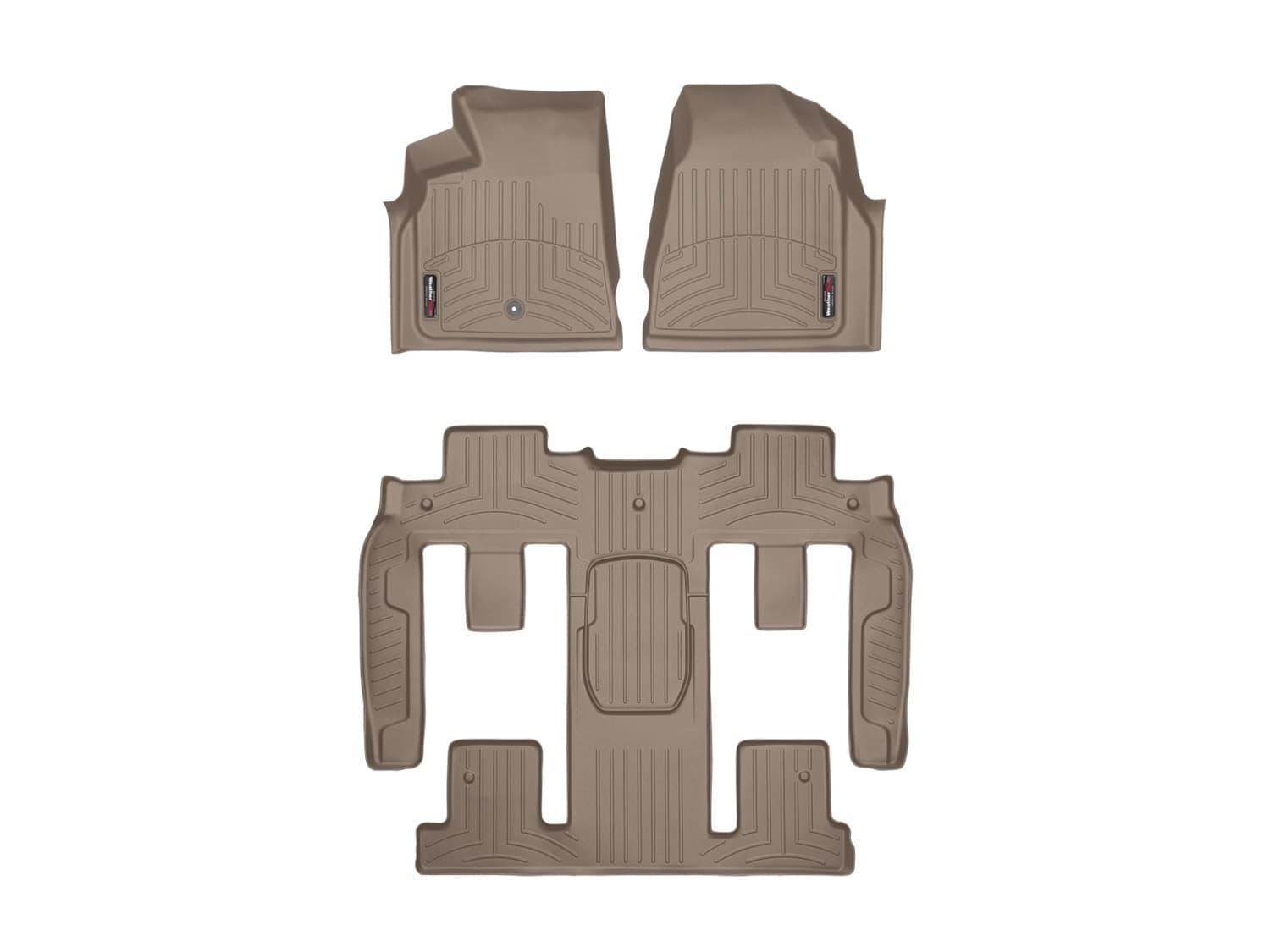 Weathertech - 457021-451114 - Front Rear and Third Row - Floor Mat Set image 1
