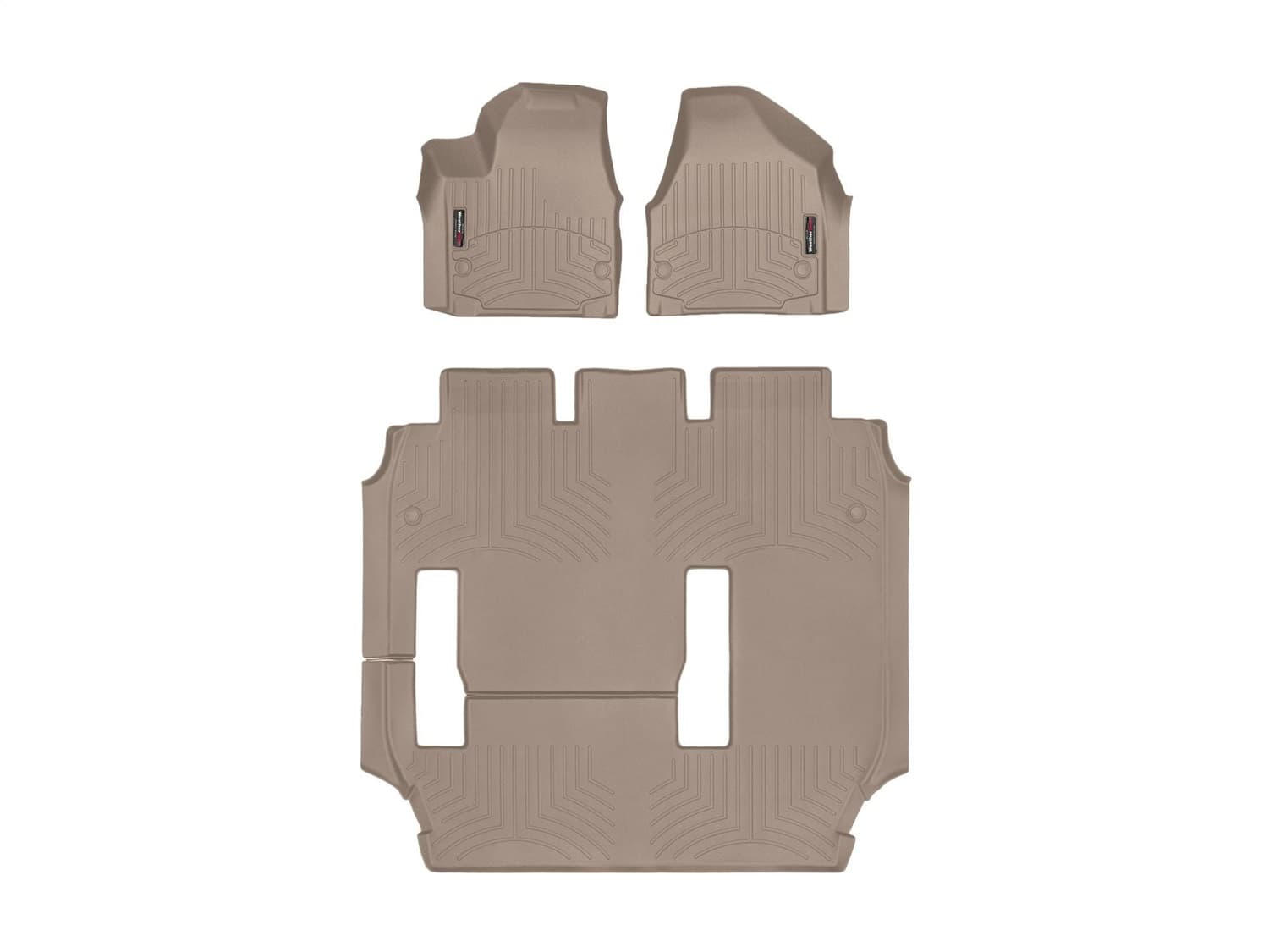 Weathertech - 45945-1-4 - Front Rear and Third Row - Floor Mat Set image 1