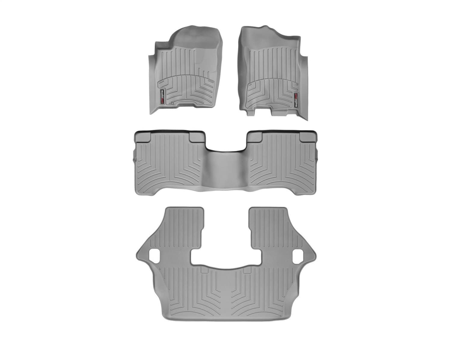 Weathertech - 46019-1-4-3 - Front Rear and Third Row - Floor Mat Set image 1