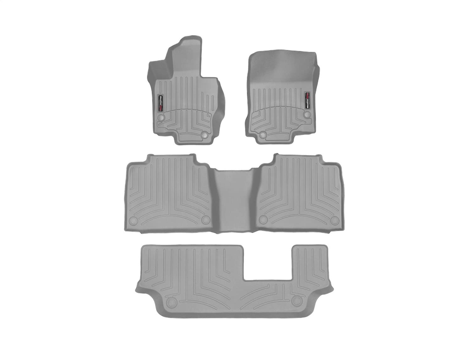 Weathertech - 461533-1-2-3 - Front Rear and Third Row - Floor Mat Set image 1