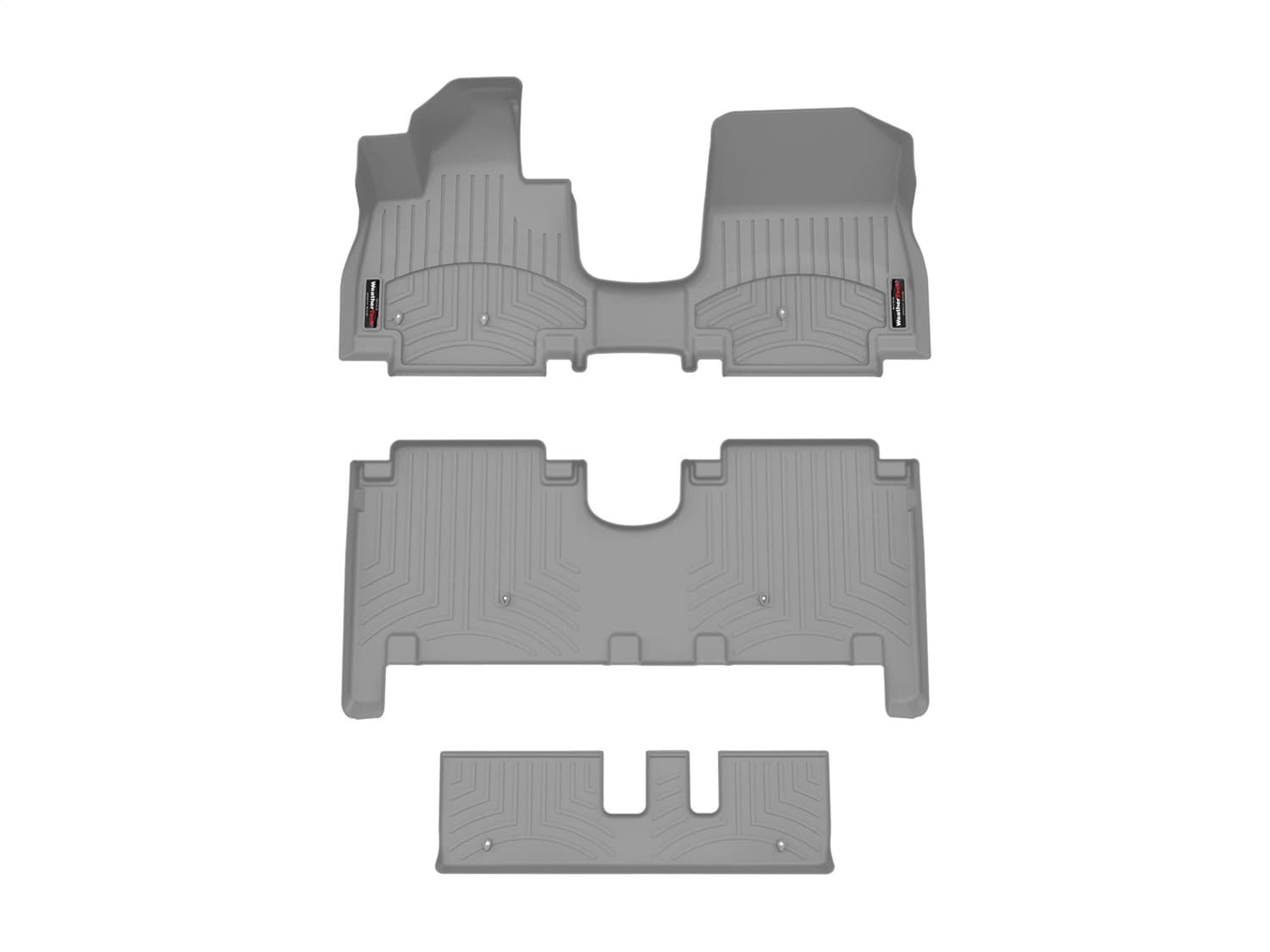 Weathertech - 461946-1-2-3 - Front Rear and Third Row - Floor Mat Set image 1