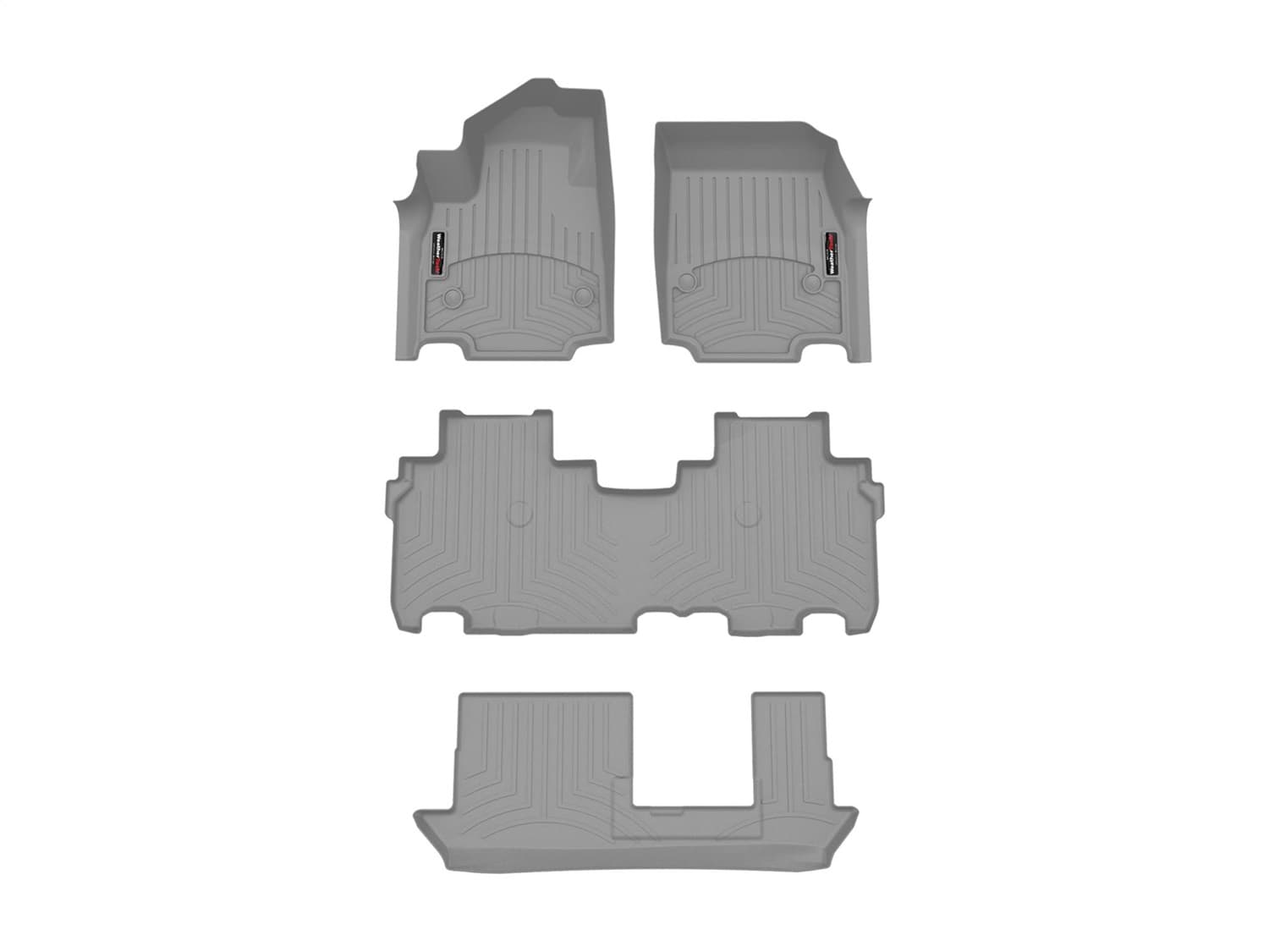 Weathertech - 461951-1-2-3 - Front Rear and Third Row - Floor Mat Set image 1