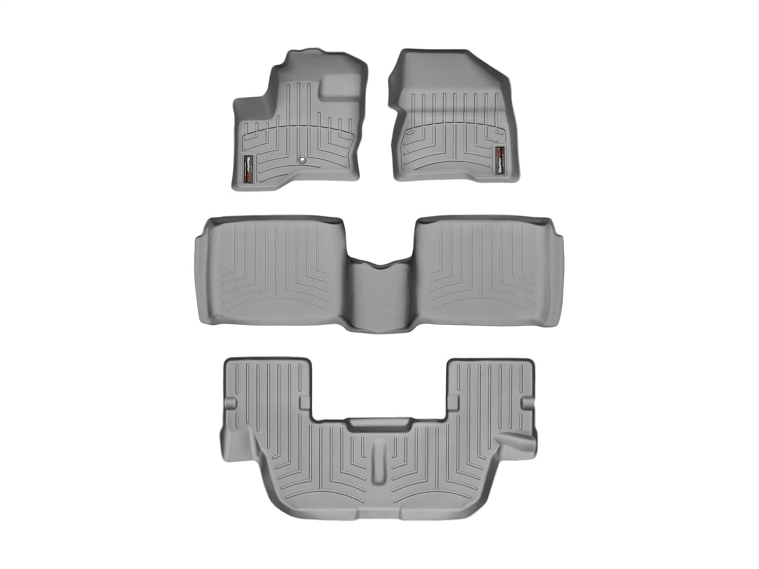 Weathertech - 462081-466502-463593 - Front Rear and Third Row - Floor Mat Set image 1