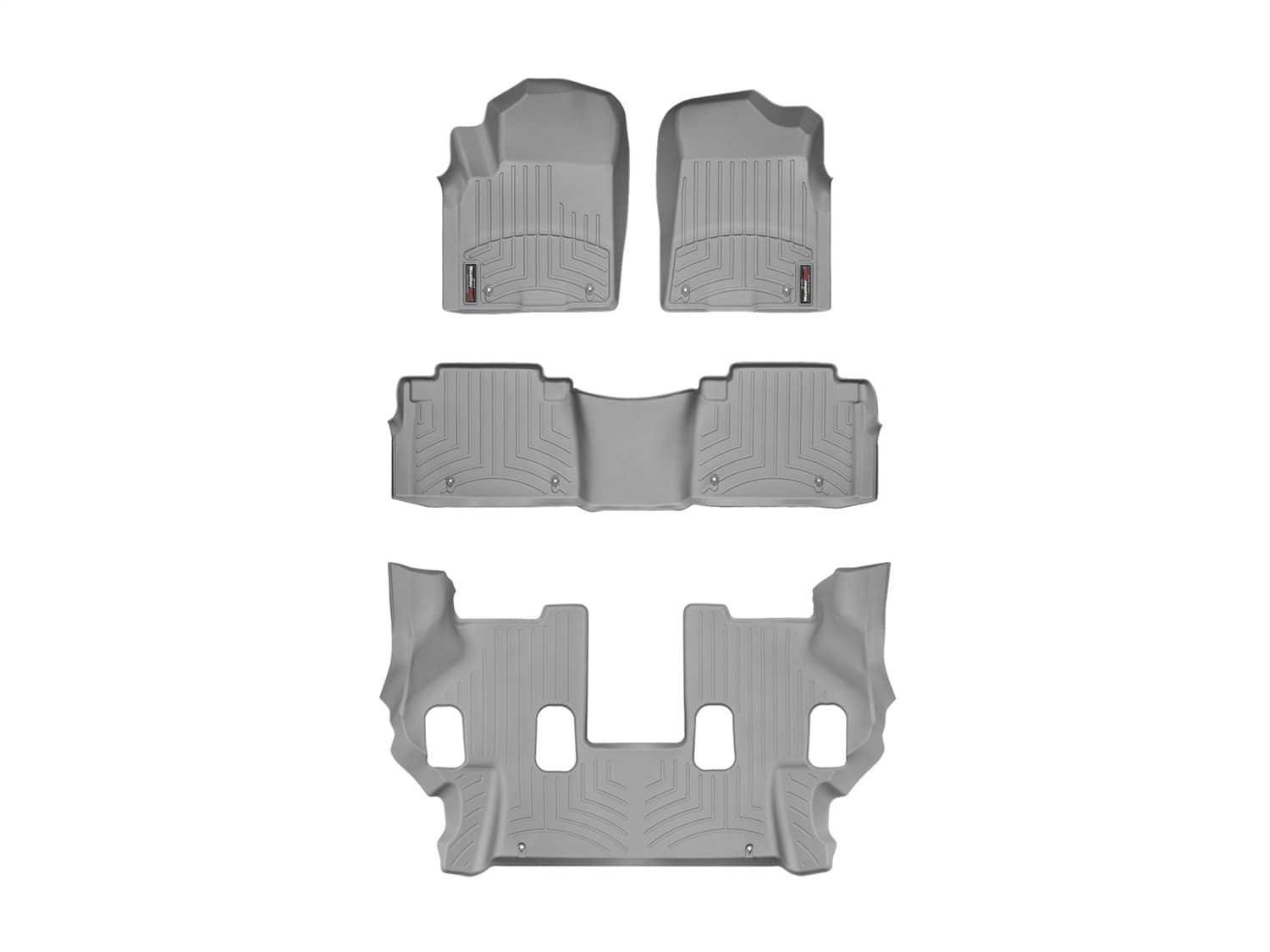 Weathertech - 46336-1-2-3 - Front Rear and Third Row - Floor Mat Set image 1