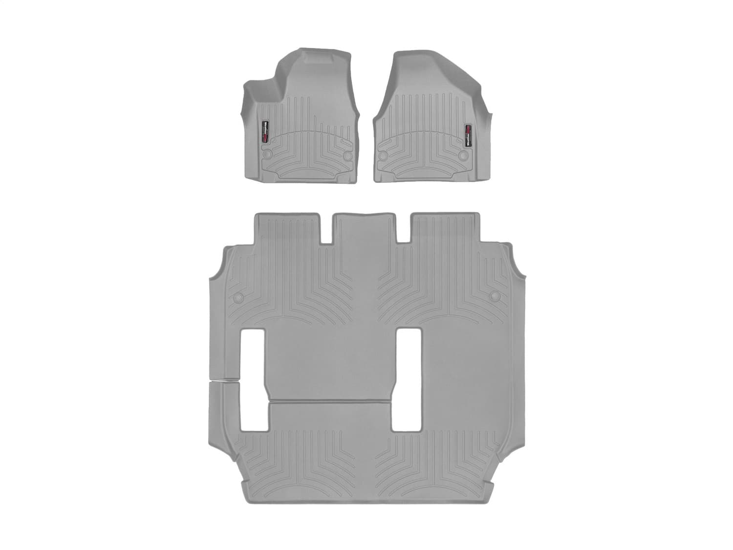 Weathertech - 46945-1-4 - Front Rear and Third Row - Floor Mat Set image 1