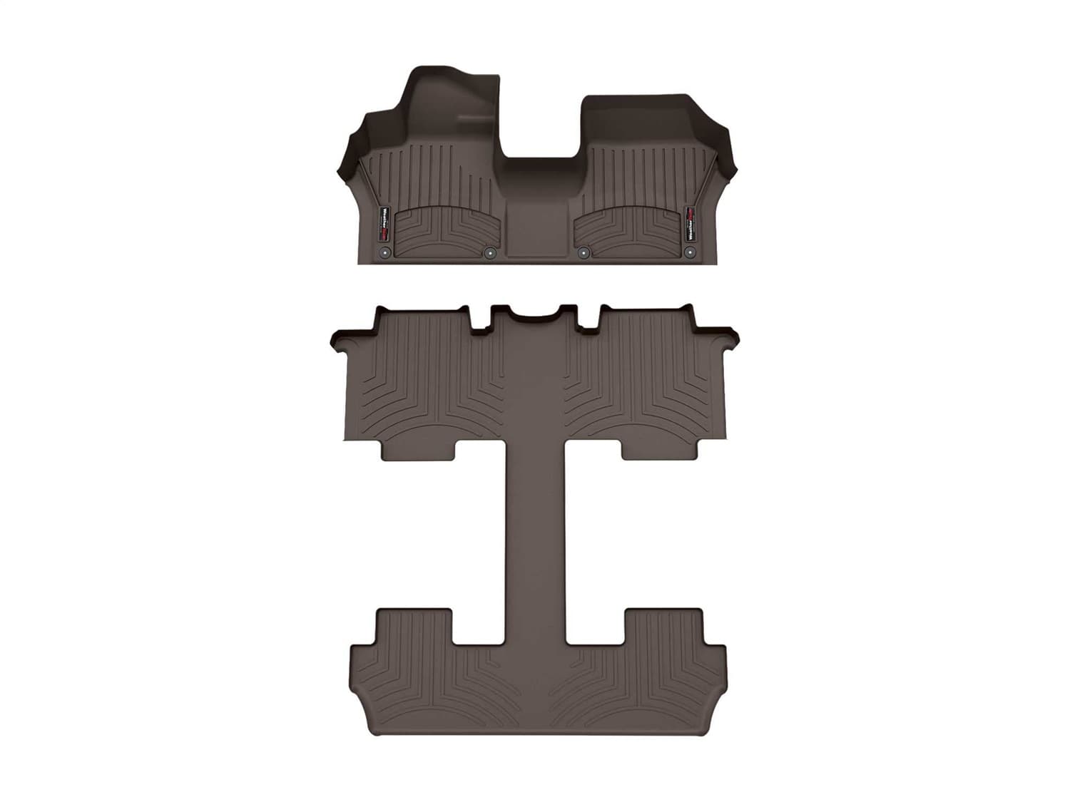 Weathertech - 471824-1-4 - Front Rear and Third Row - Floor Mat Set image 1
