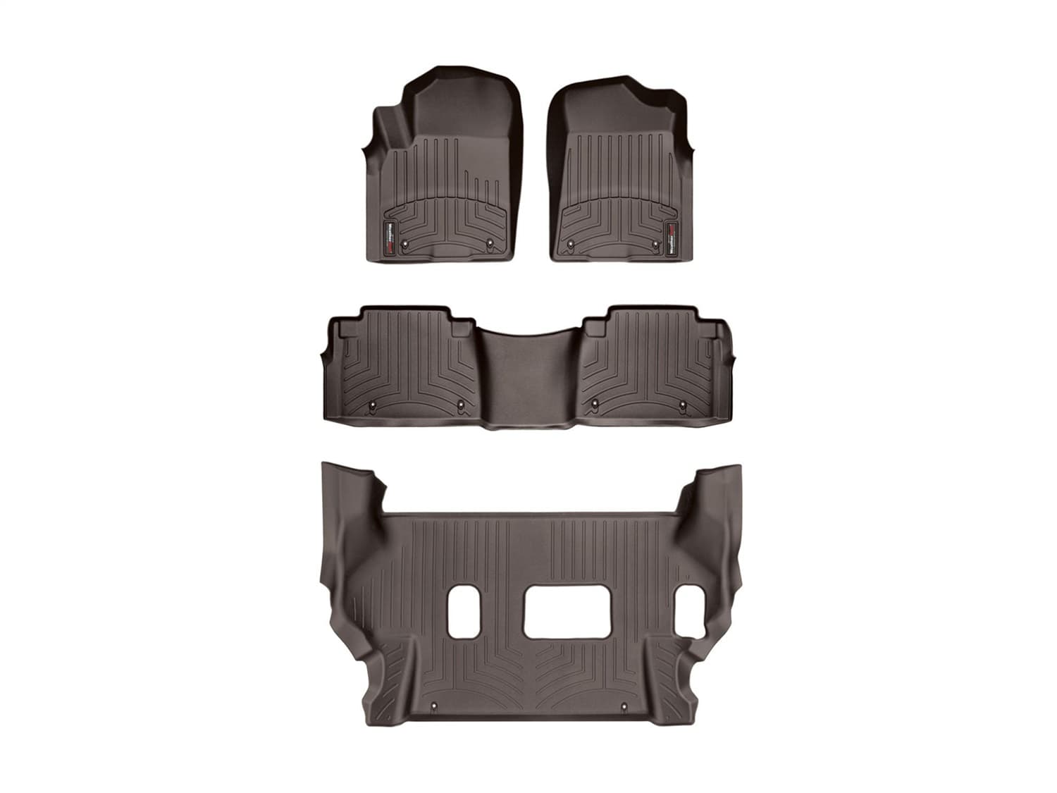 Weathertech - 47336-1-2-479562 - Front Rear and Third Row - Floor Mat Set image 1
