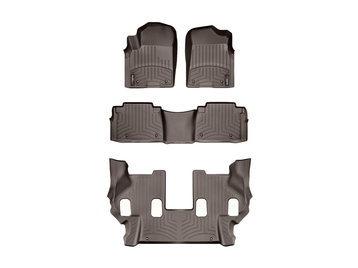 Weathertech - 47336-1-2-3 - Front Rear and Third Row - Floor Mat Set image 1