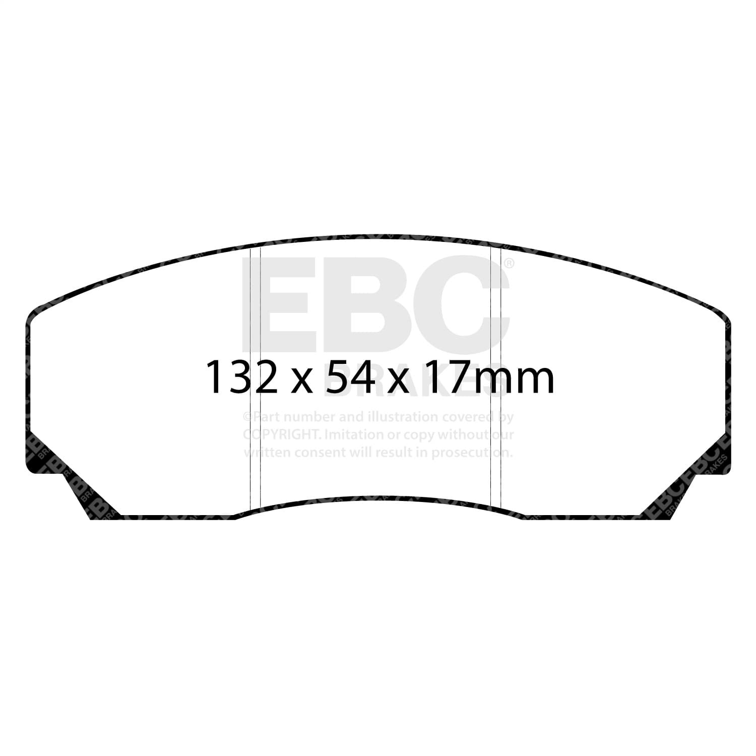 EBC Brakes - DP3002C - Disc Brake Pad image 2