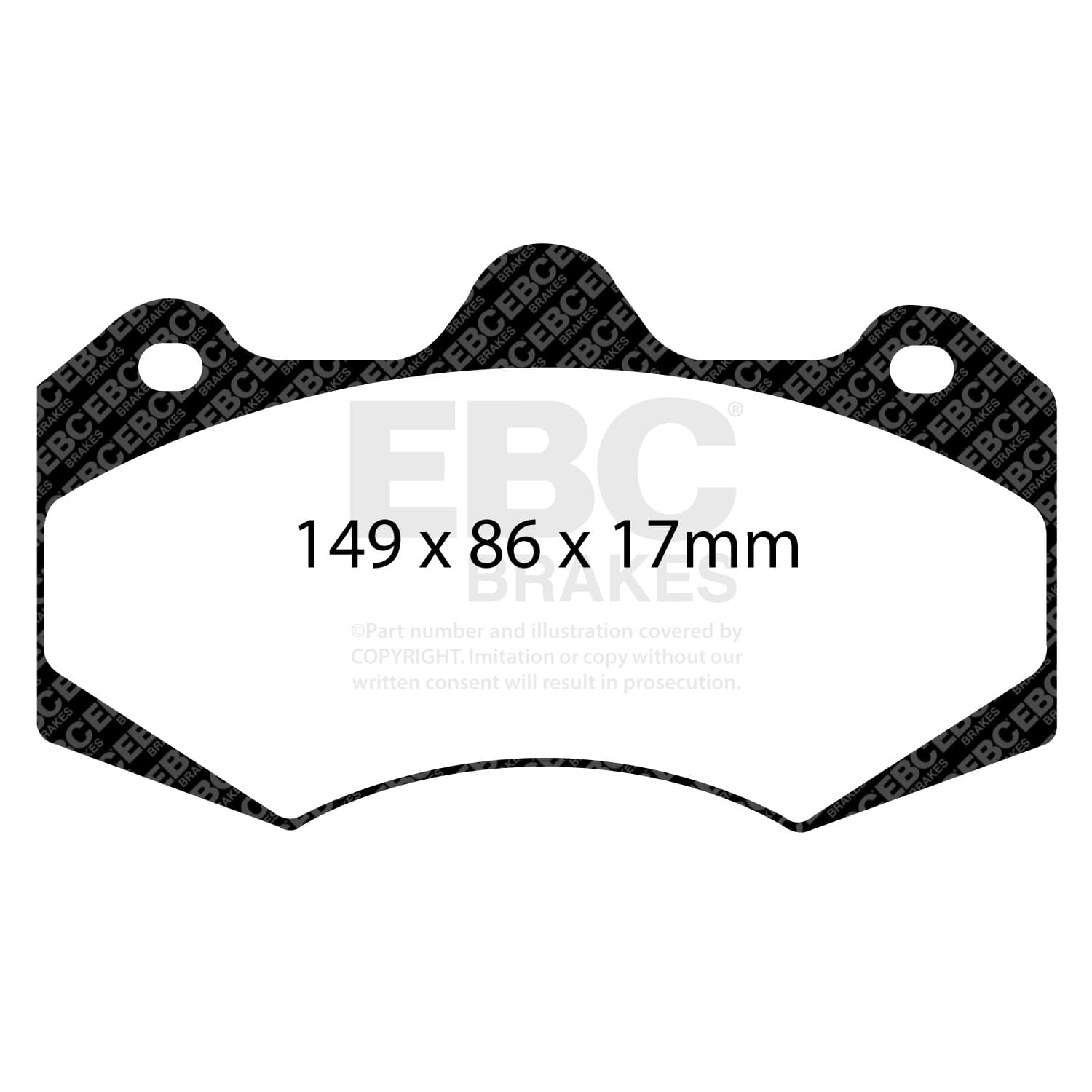 EBC Brakes - DP3042C - Disc Brake Pad image 2