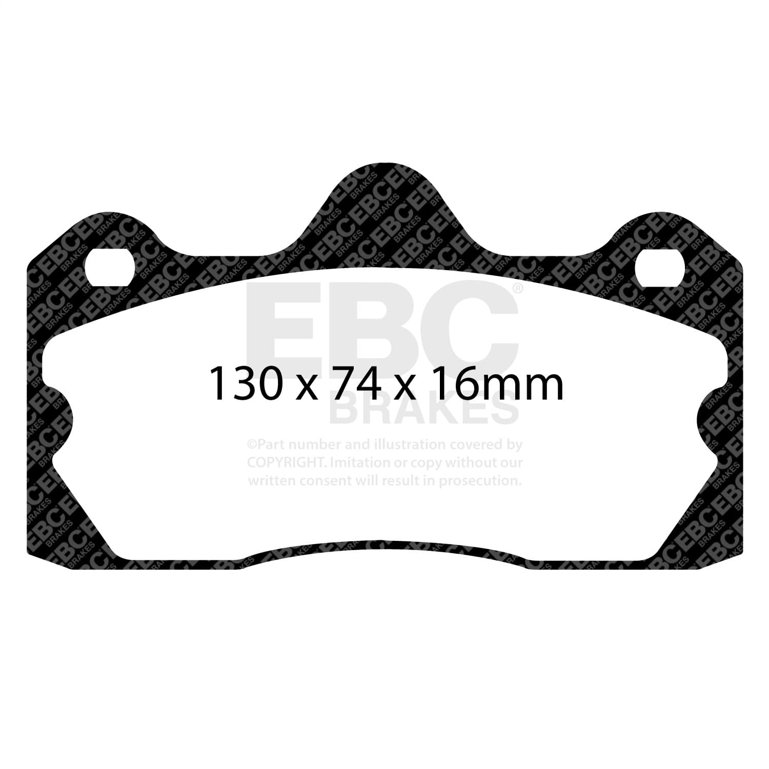 EBC Brakes - DP3060C - Disc Brake Pad image 1