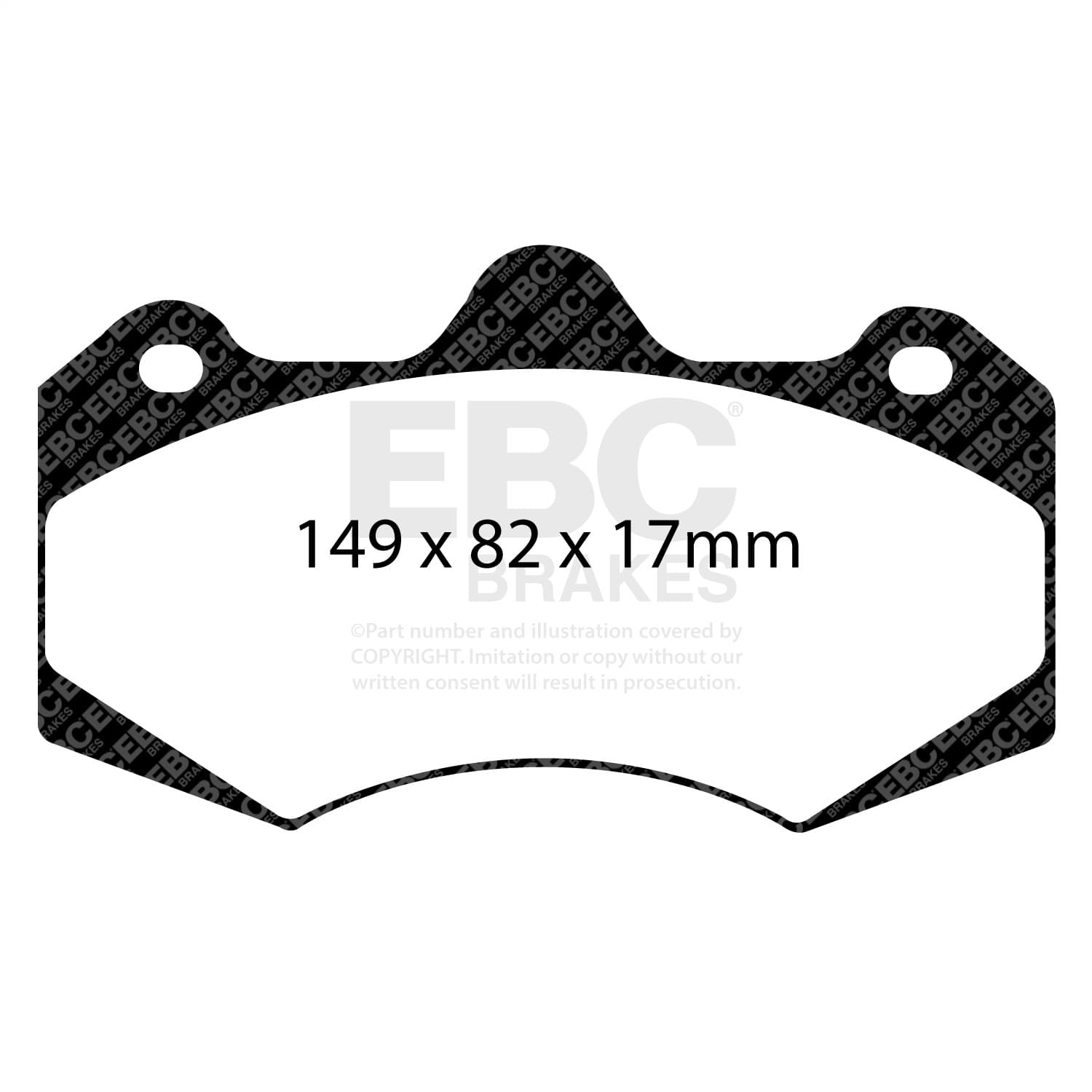EBC Brakes - DP4062R - Disc Brake Pad image 1