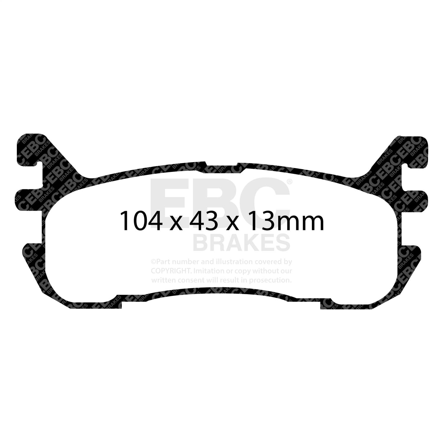 EBC Brakes - DP31003C - Disc Brake Pad image 4