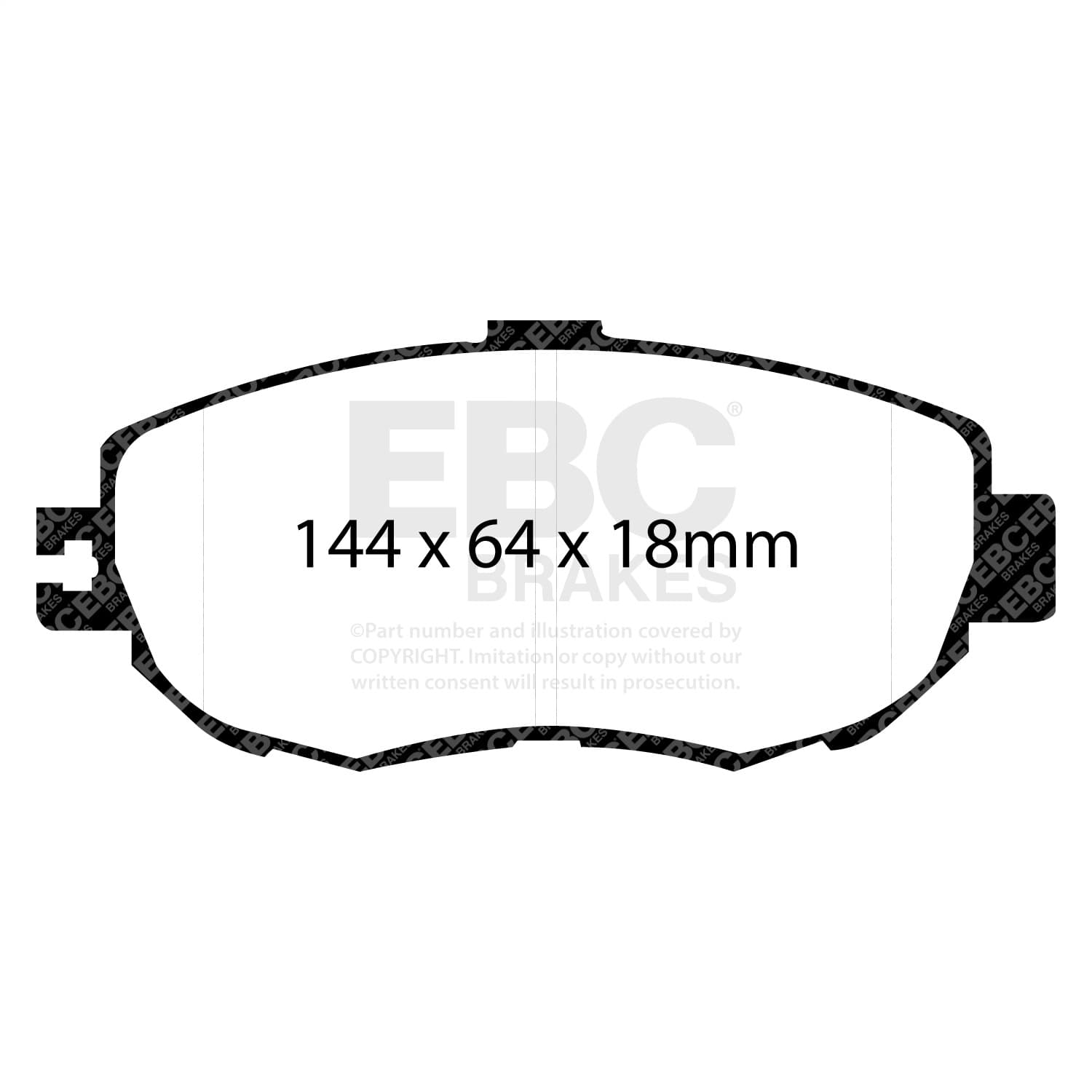 EBC Brakes - S13KF1155 - Front - Disc Brake Pad and Rotor Kit image 3