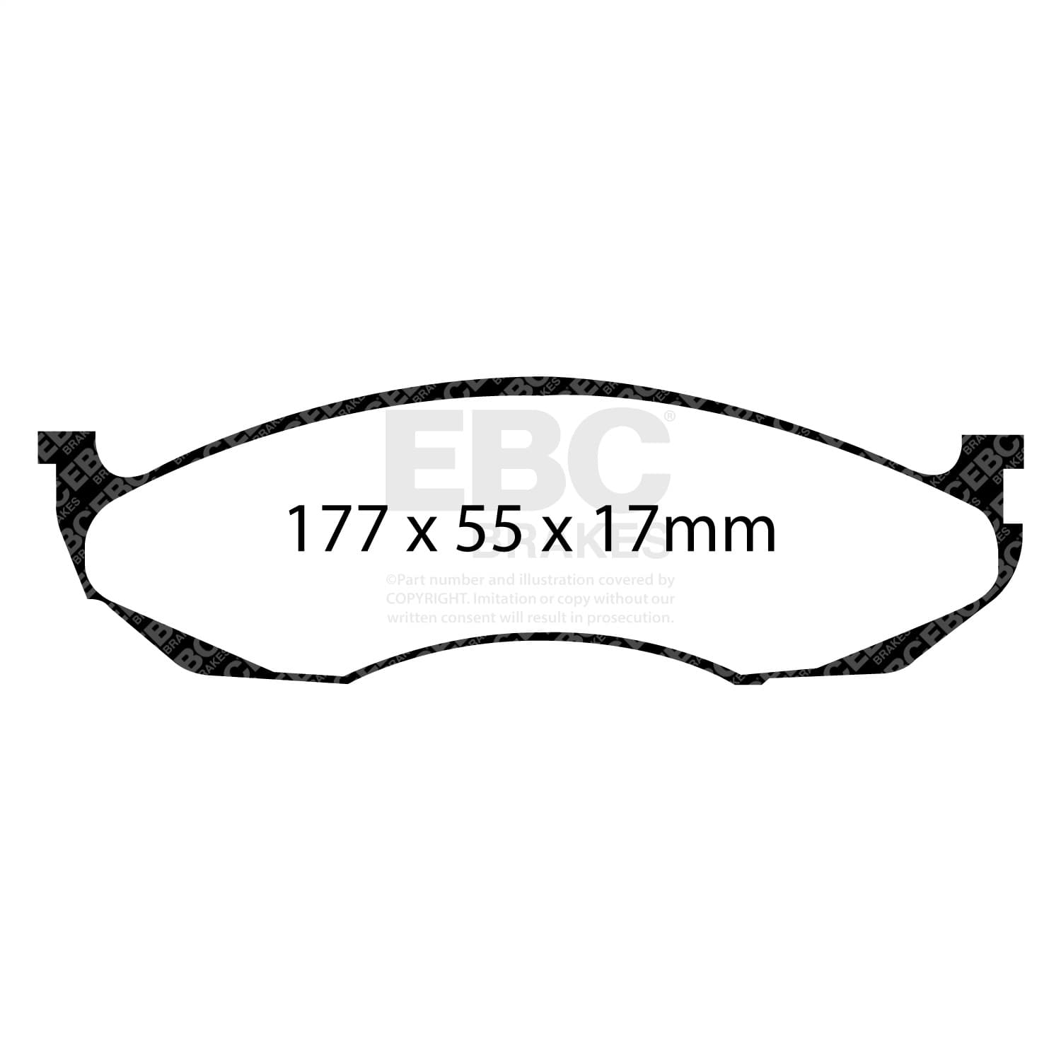 EBC Brakes - ED91022 - Disc Brake Pad image 3