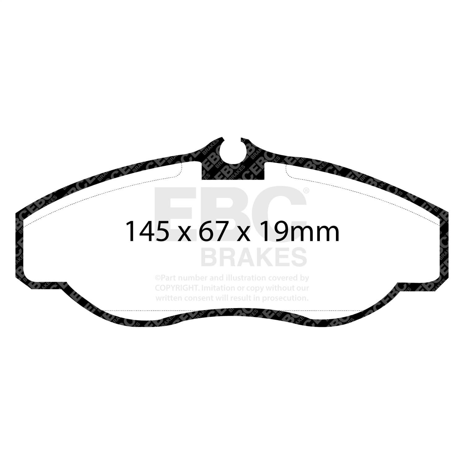 EBC Brakes - DP41037R - Disc Brake Pad image 2
