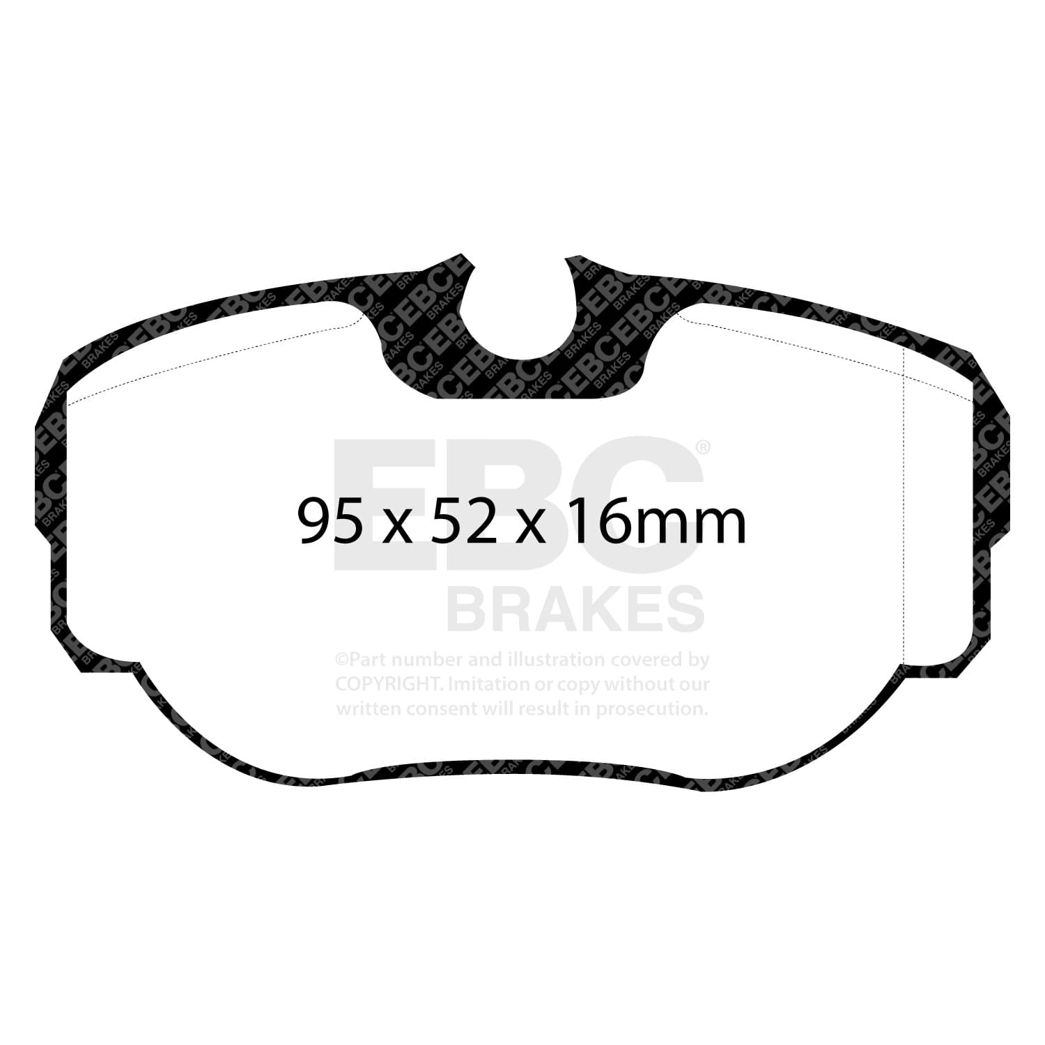 EBC Brakes - DP61038 - Disc Brake Pad image 3