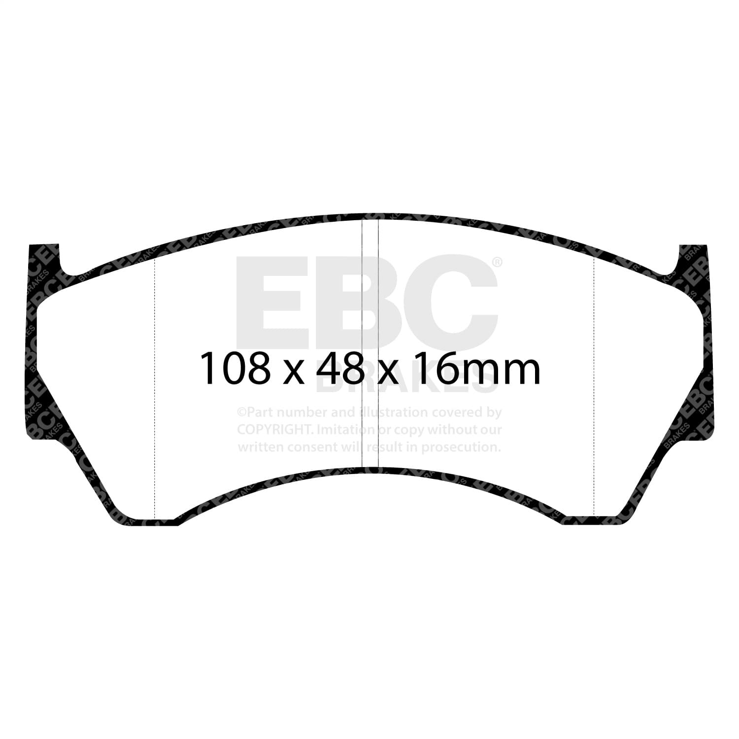 EBC Brakes - DP21044 - Disc Brake Pad image 5