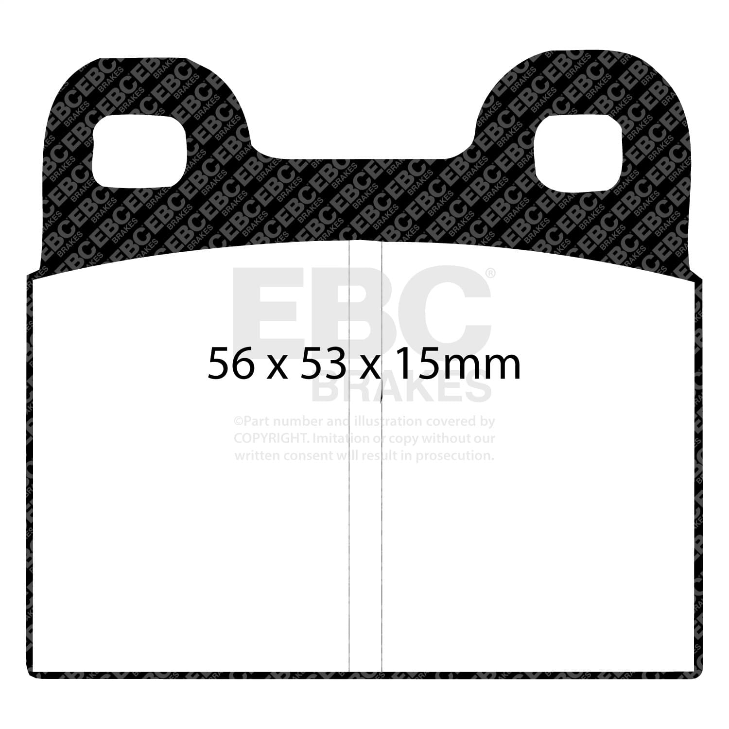 EBC Brakes - DP3105C - Disc Brake Pad image 2