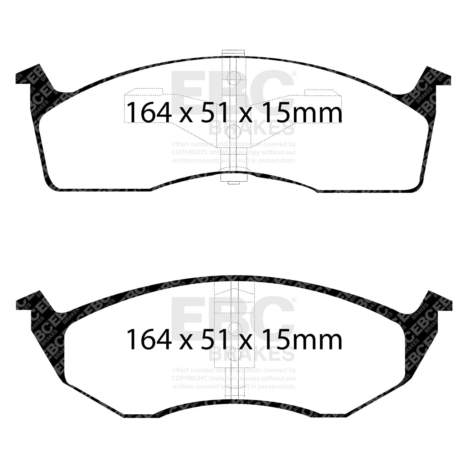 EBC Brakes - UD642 - Disc Brake Pad image 3