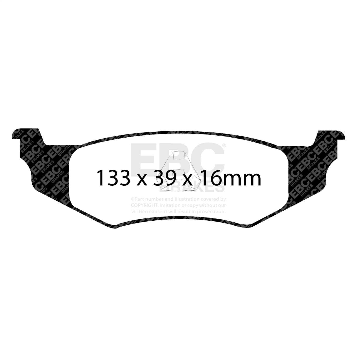 EBC Brakes - DP21066 - Disc Brake Pad image 3