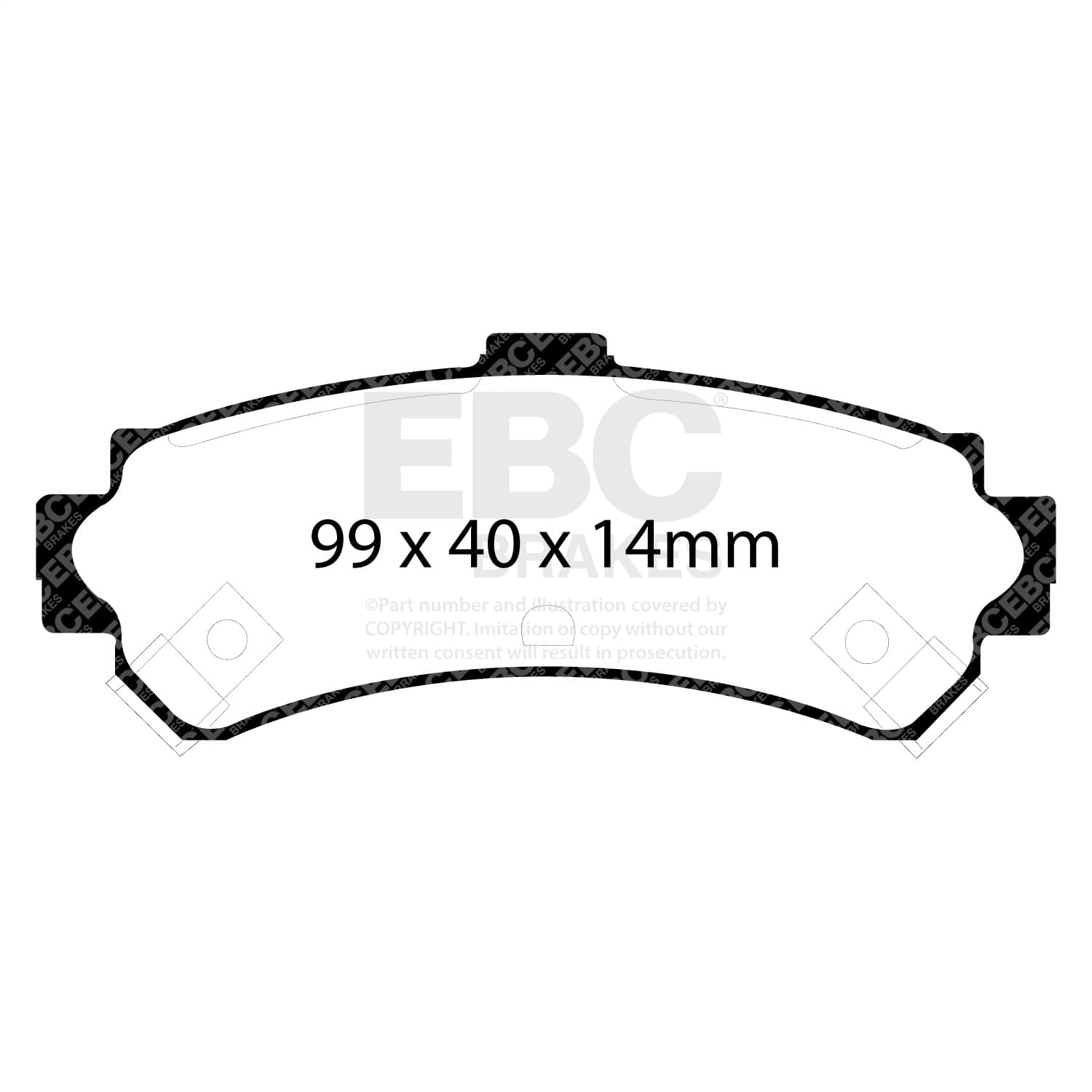 EBC Brakes - UD669 - Disc Brake Pad image 4