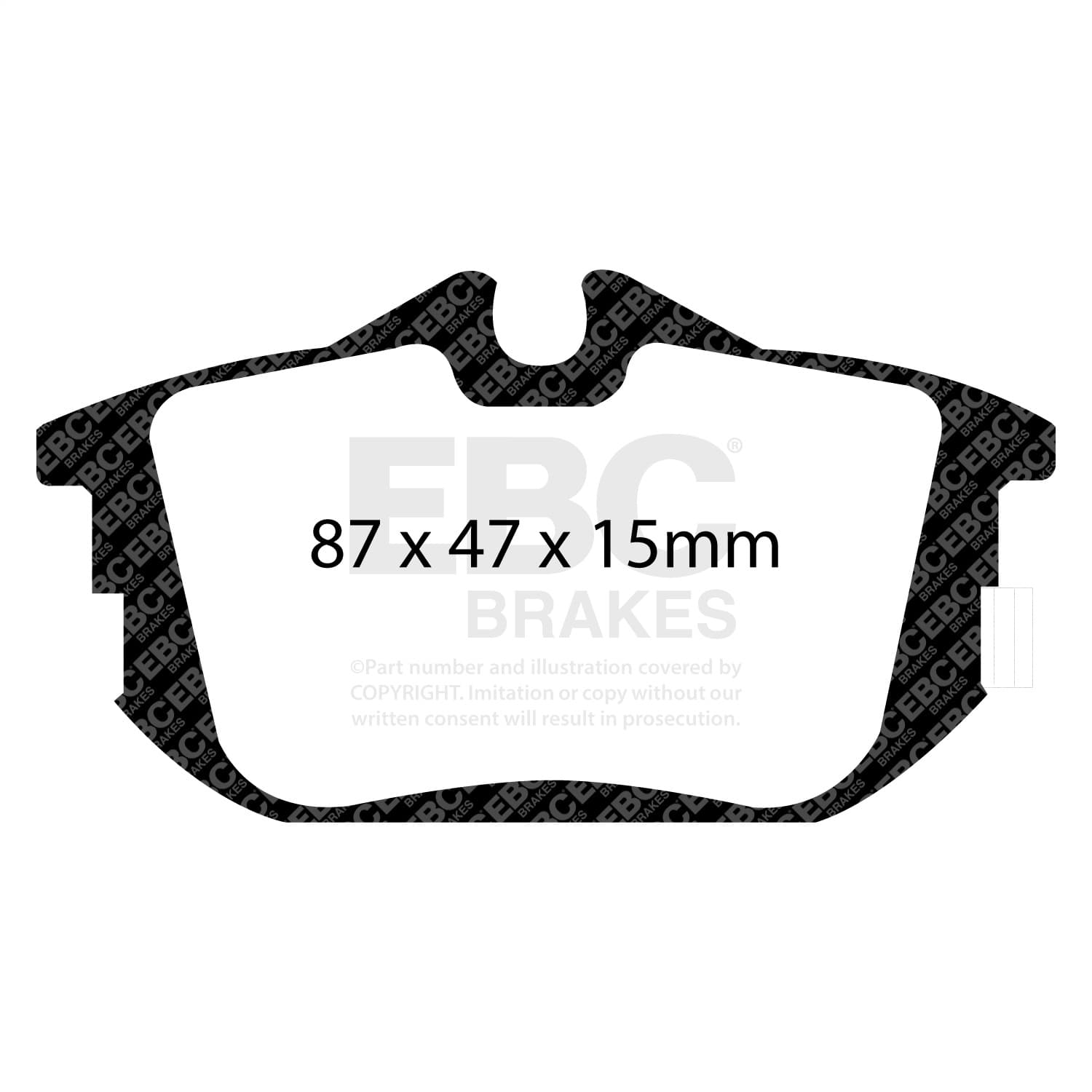 EBC Brakes - UD838 - Disc Brake Pad image 5