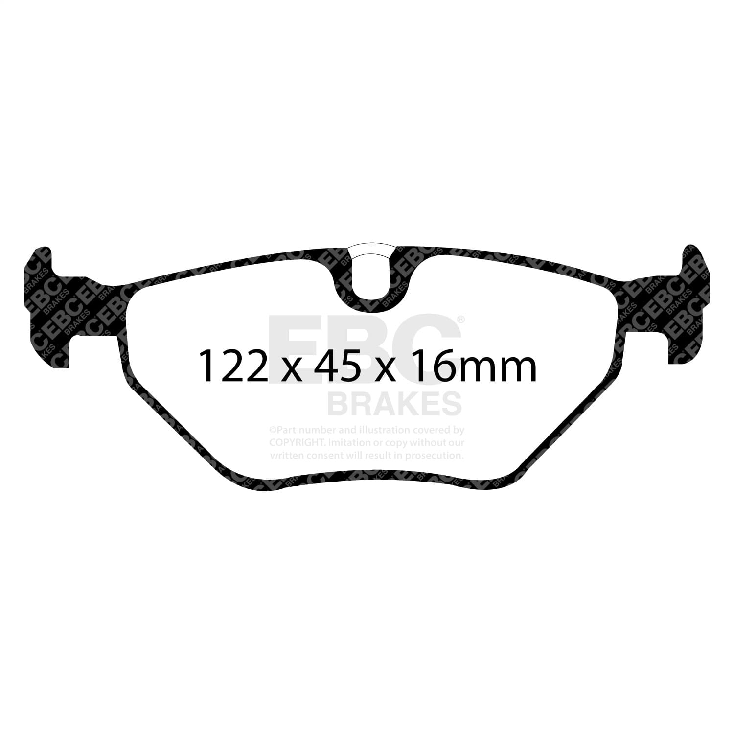 EBC Brakes - DP21091 - Disc Brake Pad image 2
