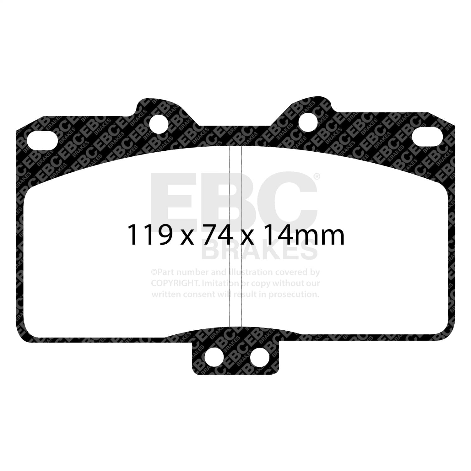 EBC Brakes - DP31097C - Disc Brake Pad image 3
