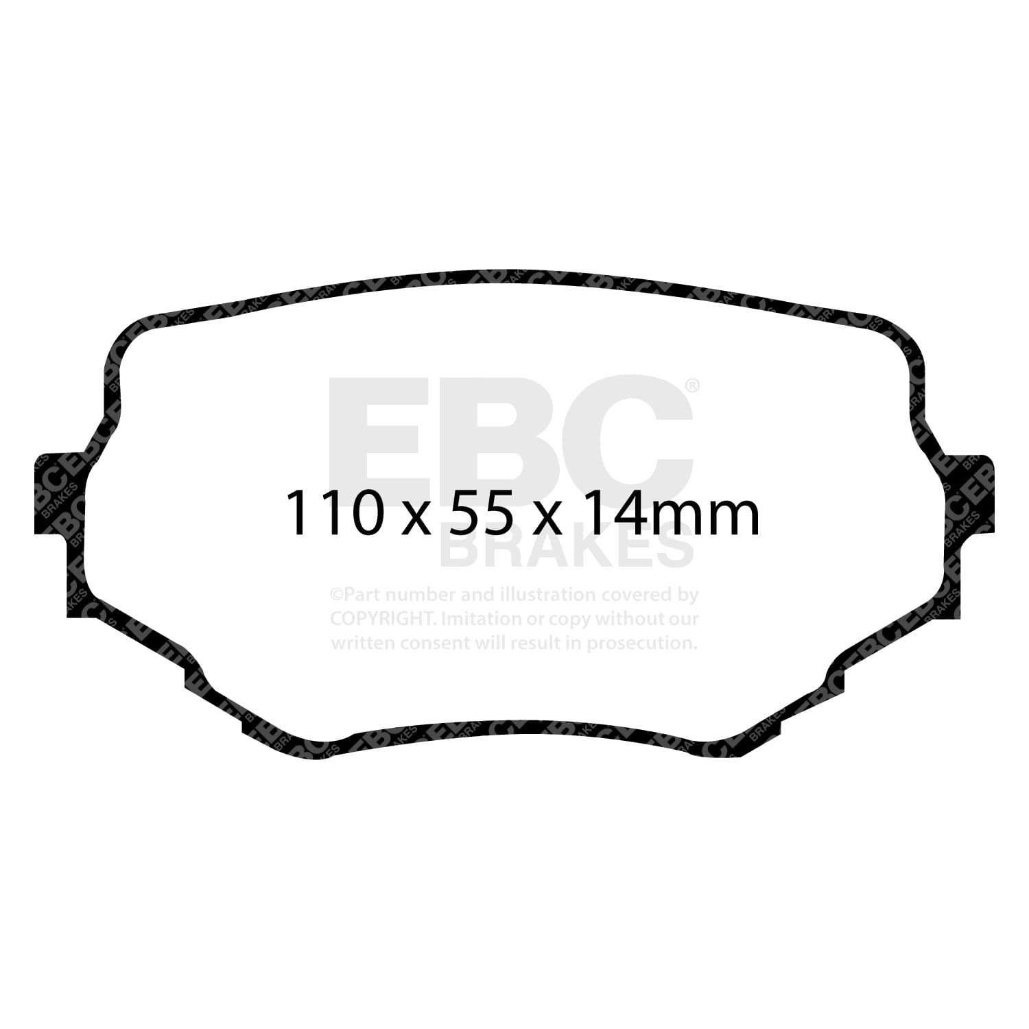 EBC Brakes - DP61099 - Disc Brake Pad image 3