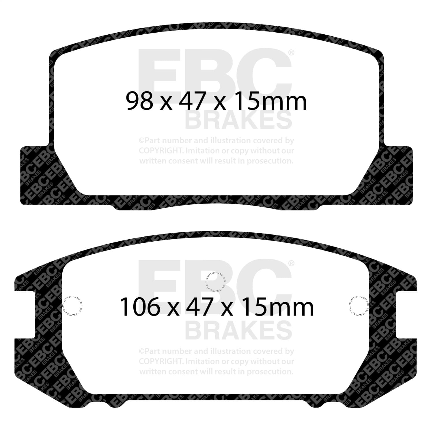 EBC Brakes - DP31107C - Disc Brake Pad image 3