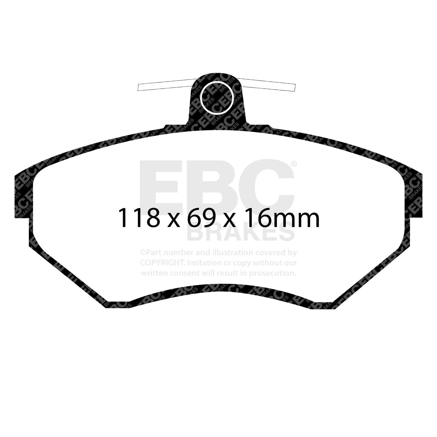 EBC Brakes - DP21112 - Disc Brake Pad image 2