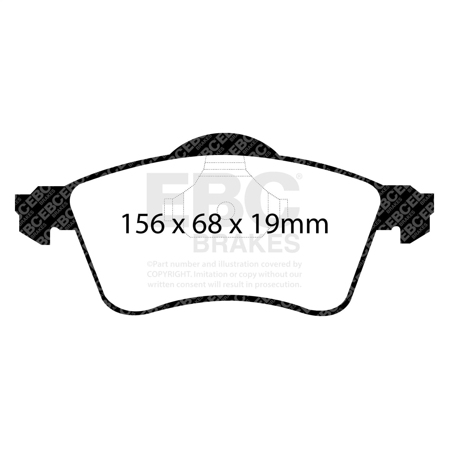 EBC Brakes - DP61115 - Disc Brake Pad image 2