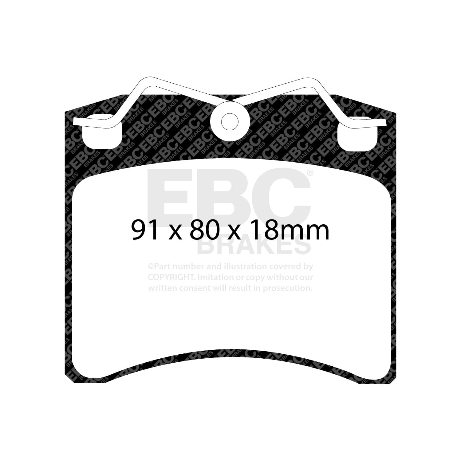 EBC Brakes - UD703 - Disc Brake Pad image 3