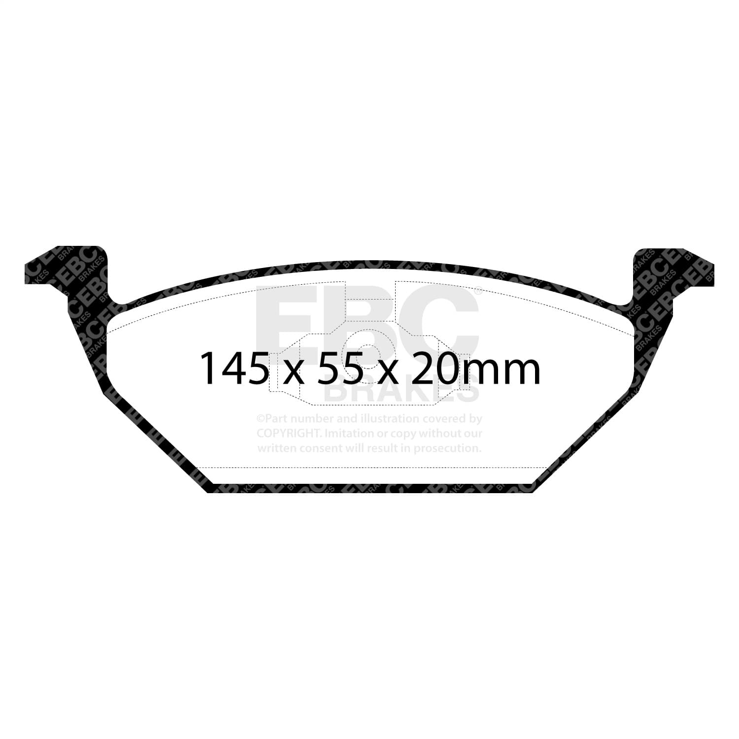 EBC Brakes - DP21117 - Disc Brake Pad image 2