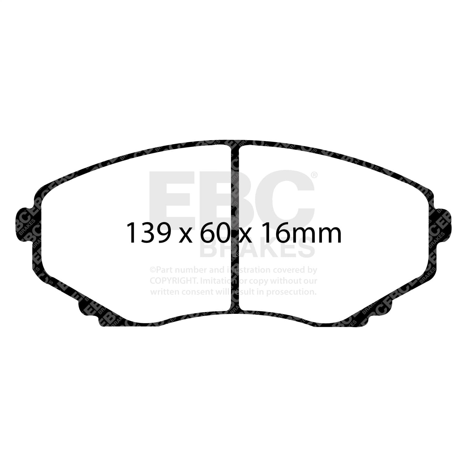 EBC Brakes - UD551 - Disc Brake Pad image 2