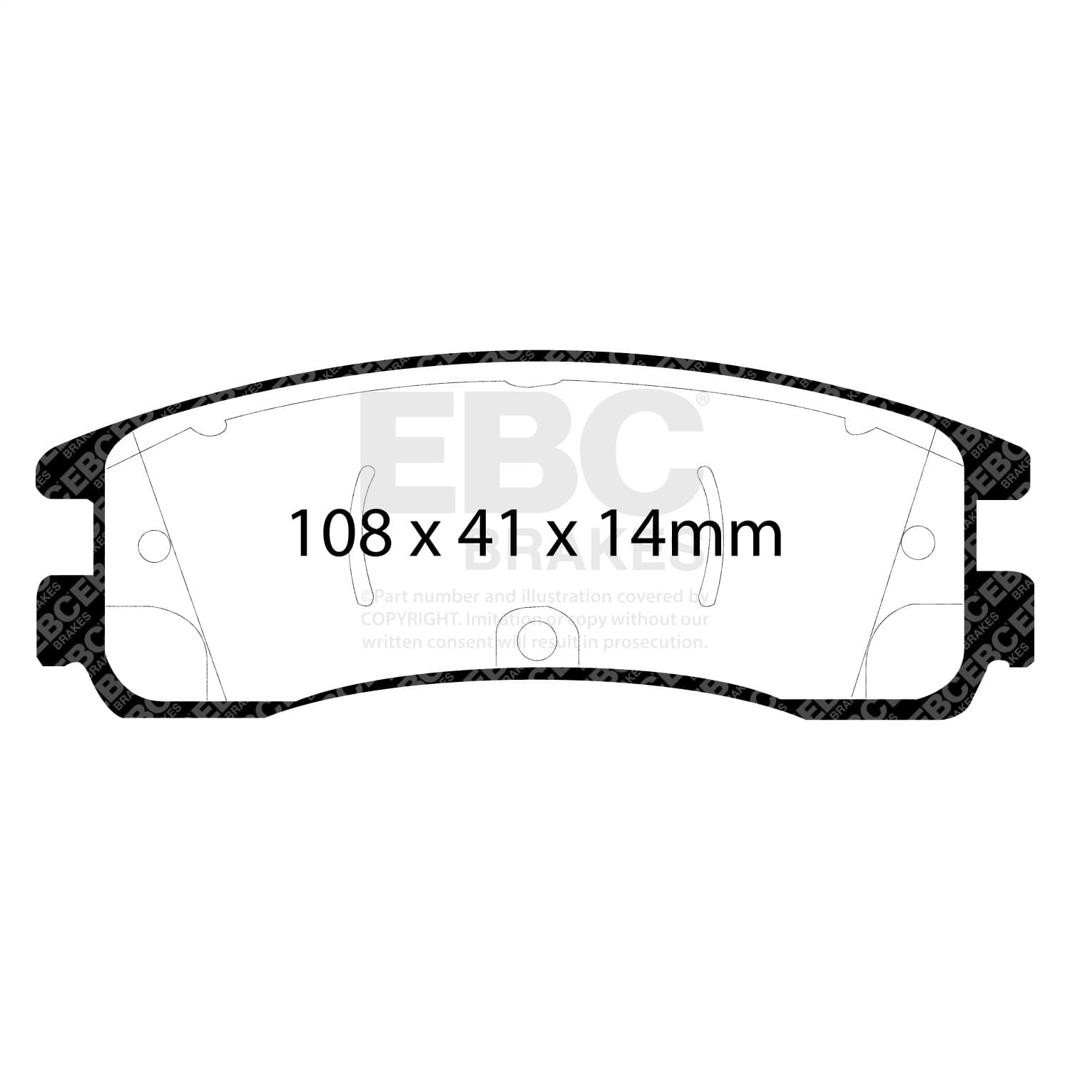 EBC Brakes - UD698 - Disc Brake Pad image 4