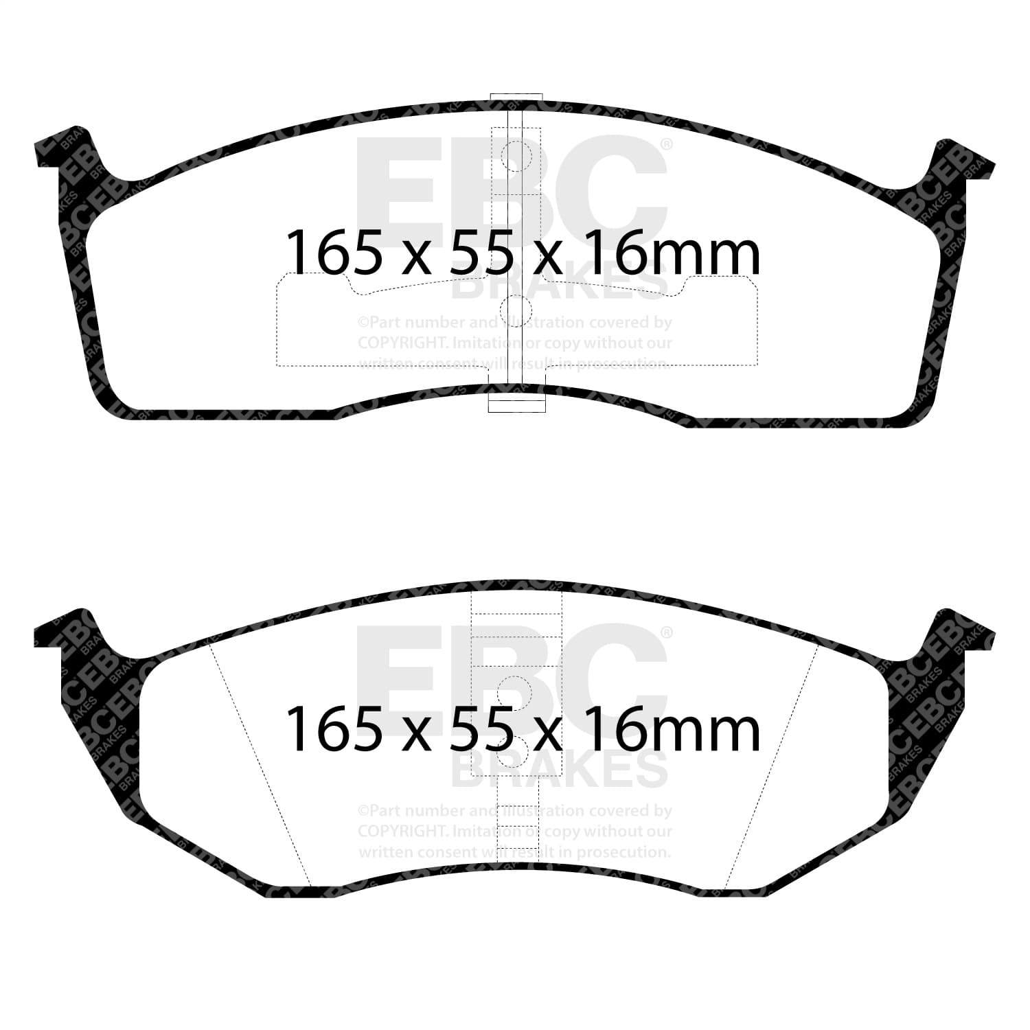 EBC Brakes - UD591 - Disc Brake Pad image 2