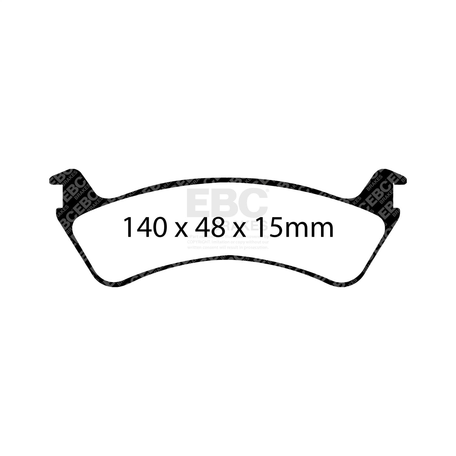 EBC Brakes - DP61130 - Disc Brake Pad image 2